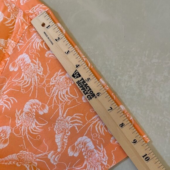 IZOD | Hawaiian Stretch Poplin Lobster Print Men's Shirt Size L/G - Picture 12 of 12